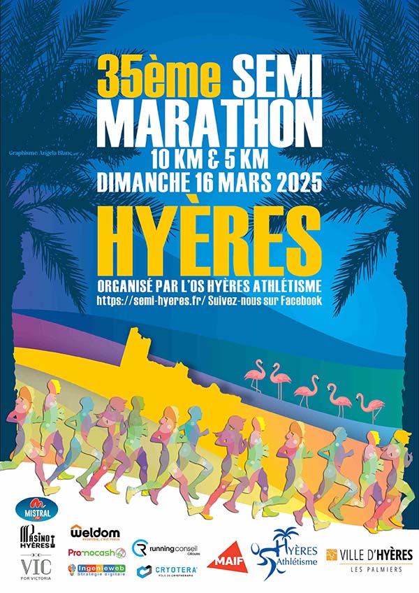 Affiche semi marathon 2025